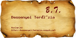 Bessenyei Terézia névjegykártya